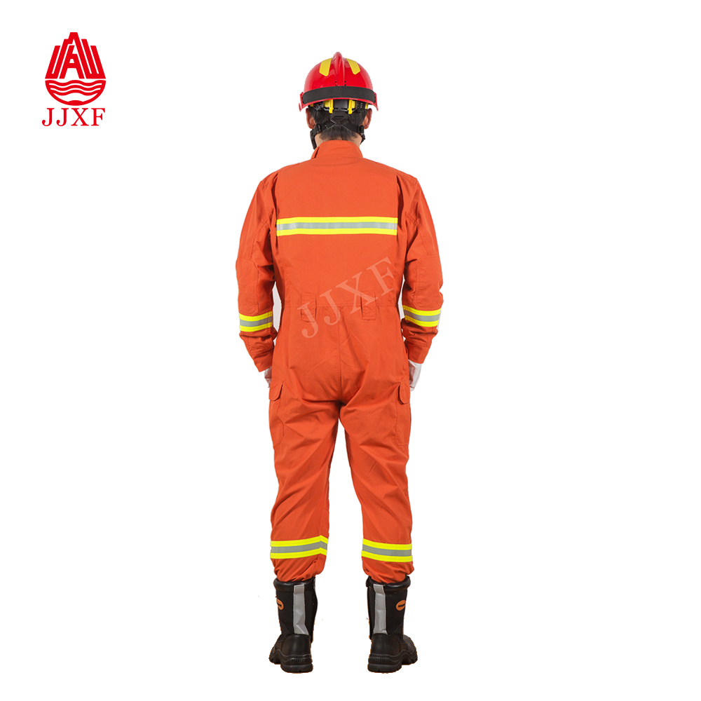  Emergency rescue suit hyacinth color fire resistant cheap durable clothing for African fire fighters